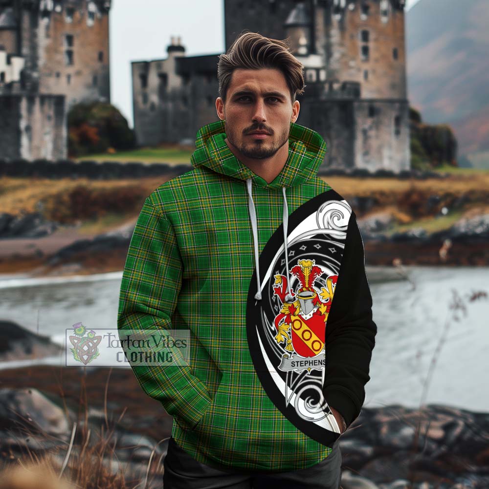 Tartan Vibes Clothing Stephens Irish Clan Cotton Hoodie Celtic Circle Style