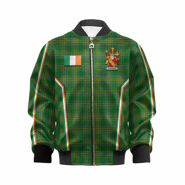 Stephens Irish Clan Coat of Arm Tartan Kid Bomber Jacket Flag Style