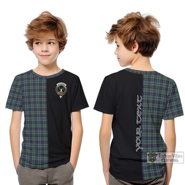 Stephenson (Stevenson) Tartan Kid T-Shirt with Family Crest and Half Of Me Style Youth XL Size14 - Tartan Vibes Clothing