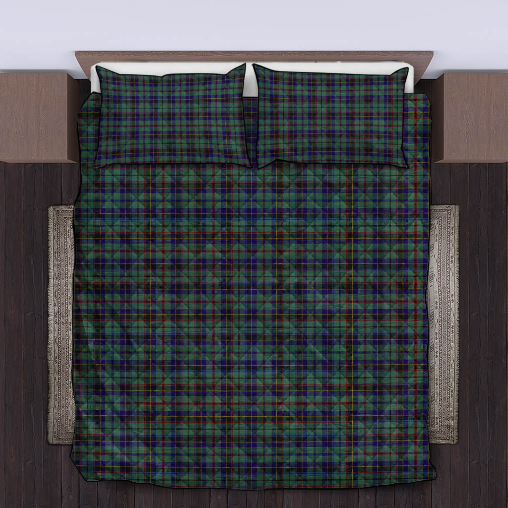 Stephenson (Stevenson) Tartan Quilt Bed Set King - Tartan Vibes Clothing
