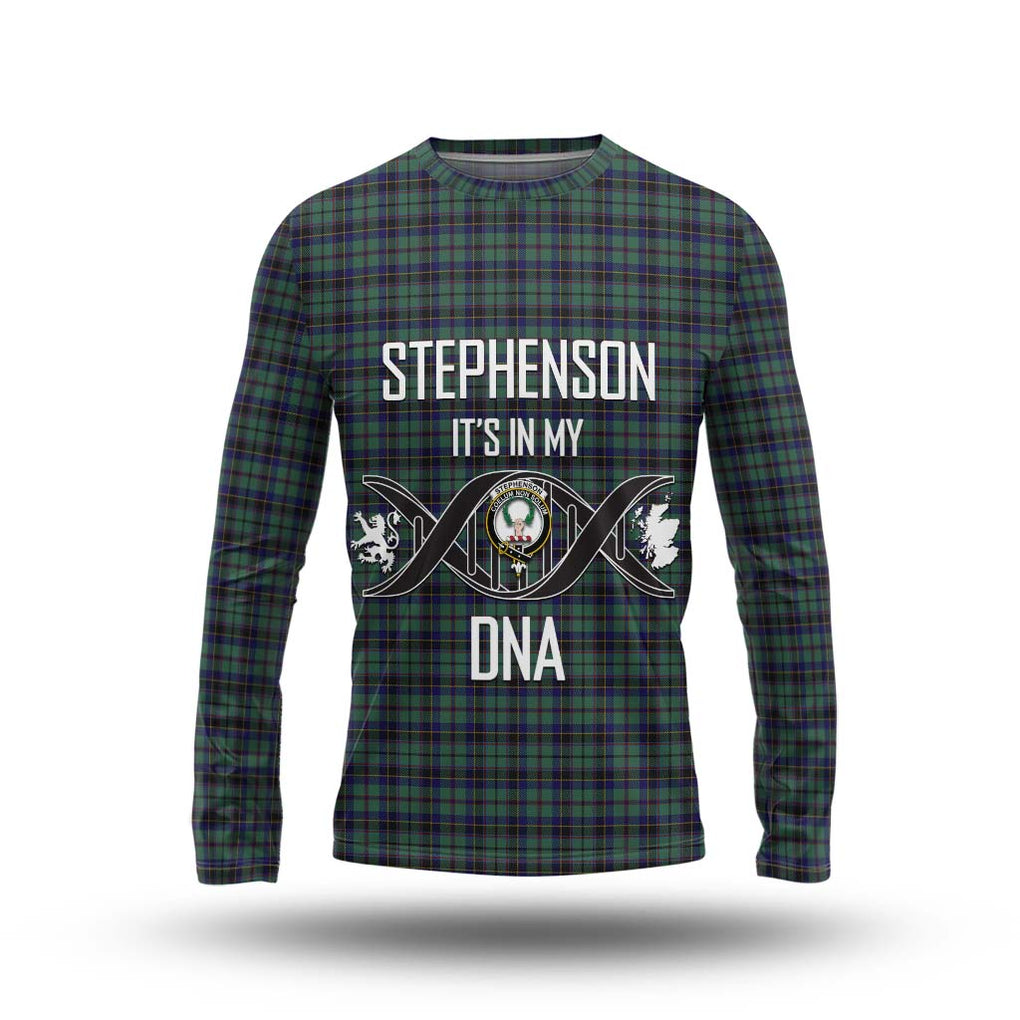 Stephenson (Stevenson) Tartan Long Sleeve T-Shirt with Family Crest DNA In Me Style Unisex - Tartan Vibes Clothing