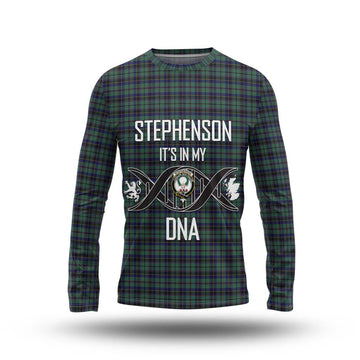 Stephenson (Stevenson) Tartan Long Sleeve T-Shirt with Family Crest DNA In Me Style Unisex - Tartan Vibes Clothing