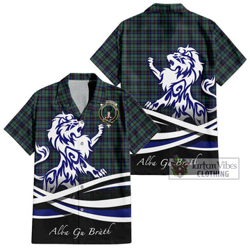 Stephenson (Stevenson) Tartan Hawaiian Shirt with Alba Gu Brath Regal Lion Emblem Kid - Tartan Vibes Clothing