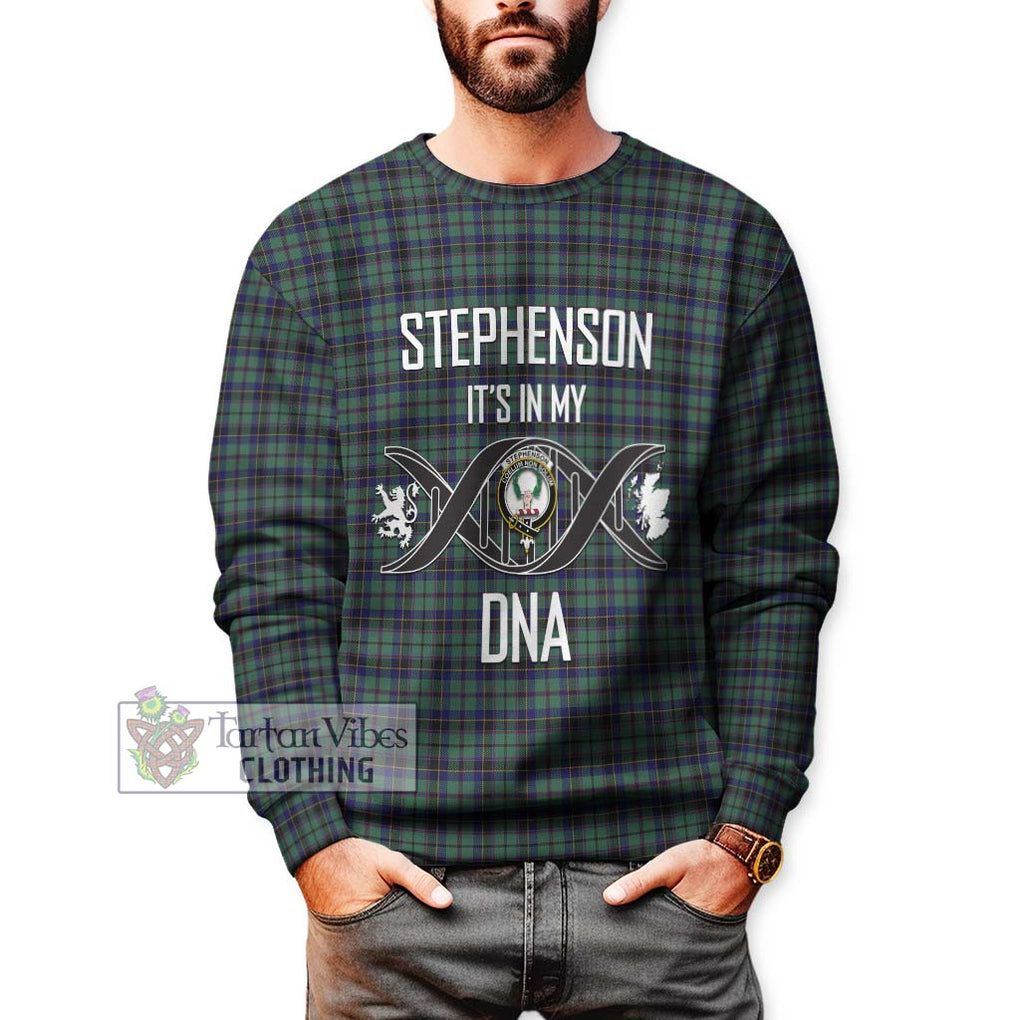 Stephenson (Stevenson) Tartan Sweatshirt with Family Crest DNA In Me Style Unisex - Tartan Vibes Clothing