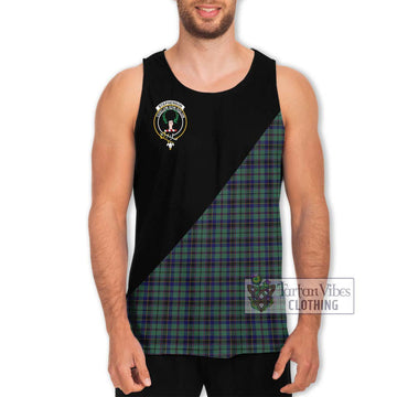 Stephenson (Stevenson) Tartan Men's Tank Top with Family Crest and Military Logo Style Men - Tartan Vibes Clothing