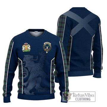 Stephenson (Stevenson) Tartan Ugly Sweater with Family Crest and Lion Rampant Vibes Sport Style Unisex - Tartan Vibes Clothing