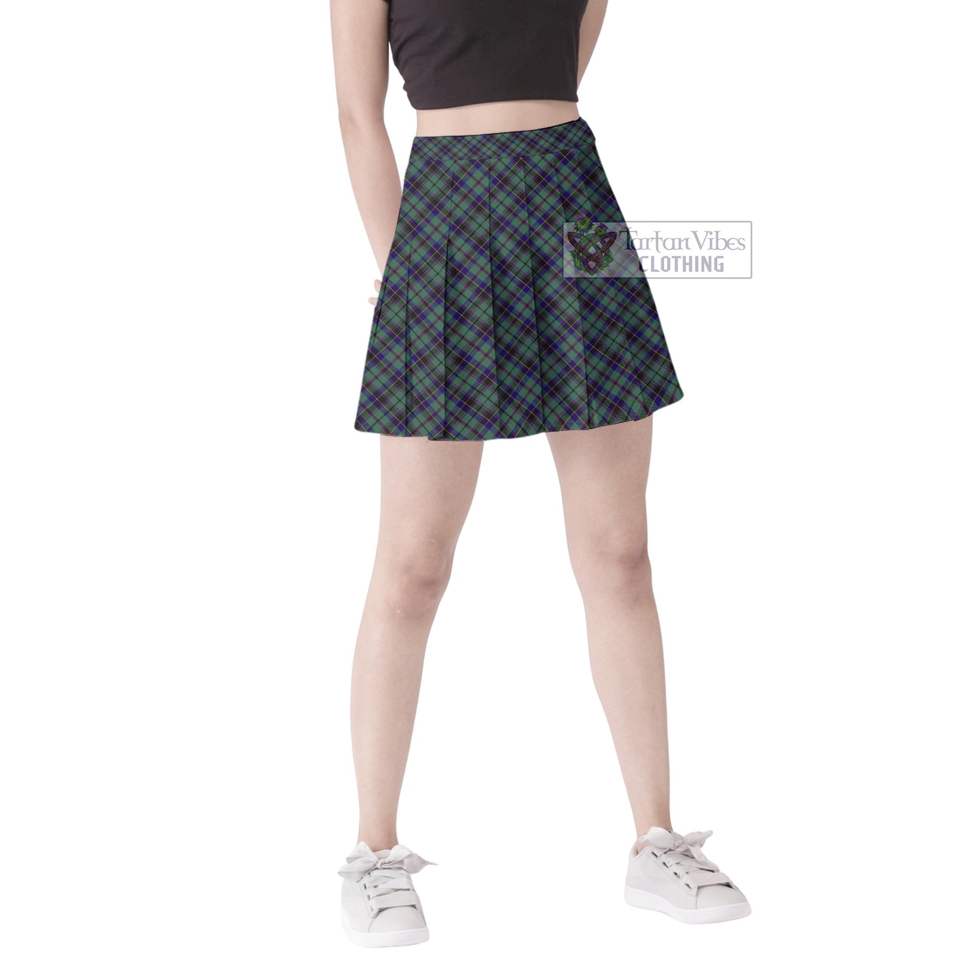 Tartan Vibes Clothing Stephenson Tartan Women's Plated Mini Skirt