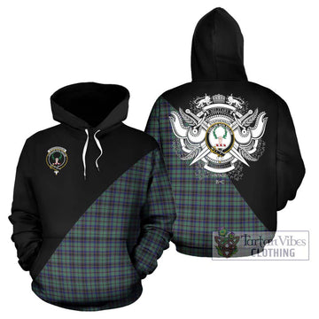 Stephenson (Stevenson) Tartan Hoodie with Family Crest and Military Logo Style Zip Hoodie - Tartan Vibes Clothing
