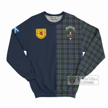 Stephenson (Stevenson) Tartan Sweatshirt Alba with Scottish Lion Royal Arm Half Style Unisex - Tartan Vibes Clothing