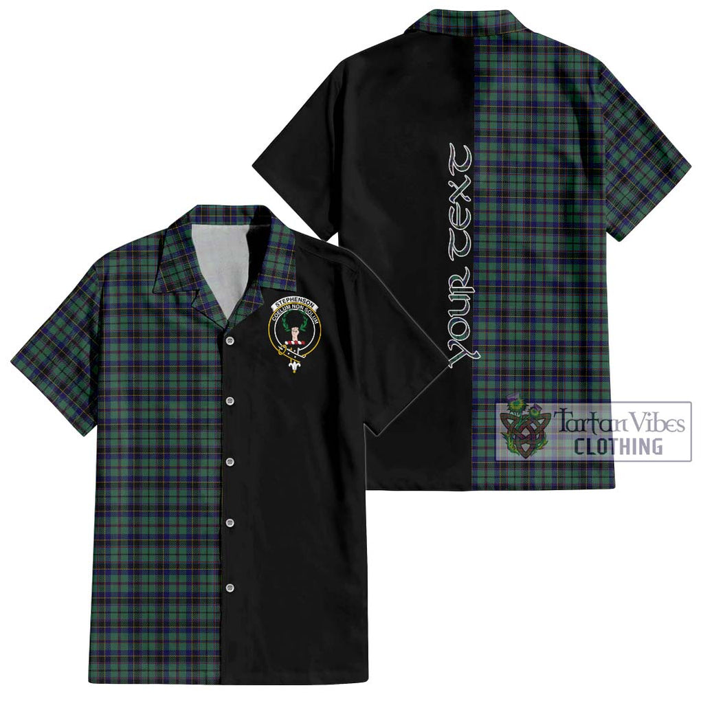 Stephenson (Stevenson) Tartan Hawaiian Shirt with Family Crest and Half Of Me Style Kid - Tartan Vibes Clothing