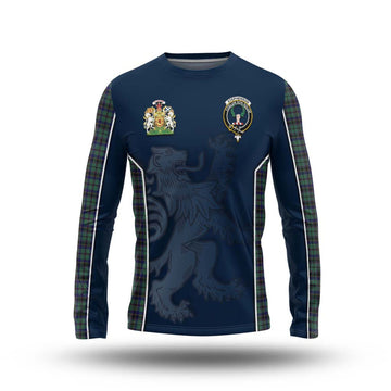 Stephenson (Stevenson) Tartan Long Sleeve T-Shirt with Family Crest and Lion Rampant Vibes Sport Style Unisex - Tartan Vibes Clothing