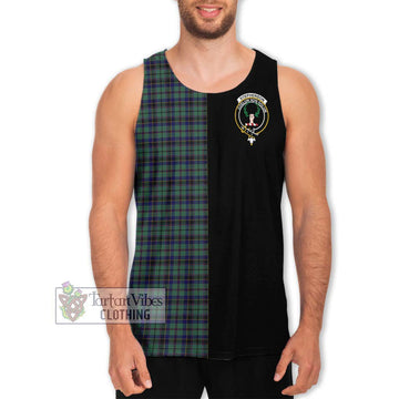 Stephenson (Stevenson) Tartan Men's Tank Top with Family Crest and Half Of Me Style Men - Tartan Vibes Clothing