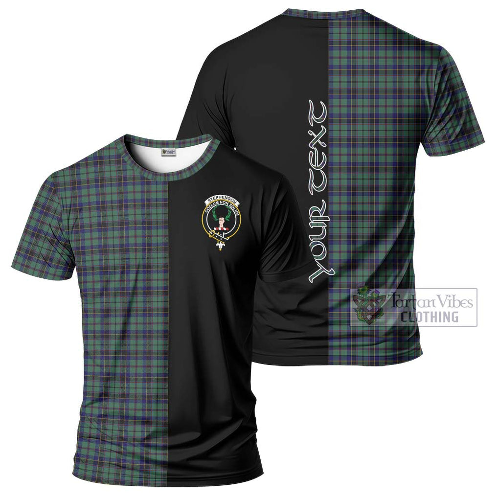 Stephenson (Stevenson) Tartan T-Shirt with Family Crest and Half Of Me Style Kid's Shirt - Tartan Vibes Clothing