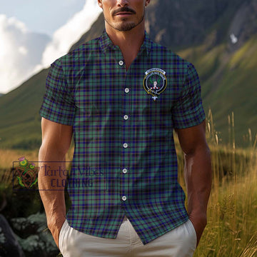 Stephenson (Stevenson) Tartan Cotton Hawaiian Shirt with Family Crest Kid - Tartan Vibes Clothing