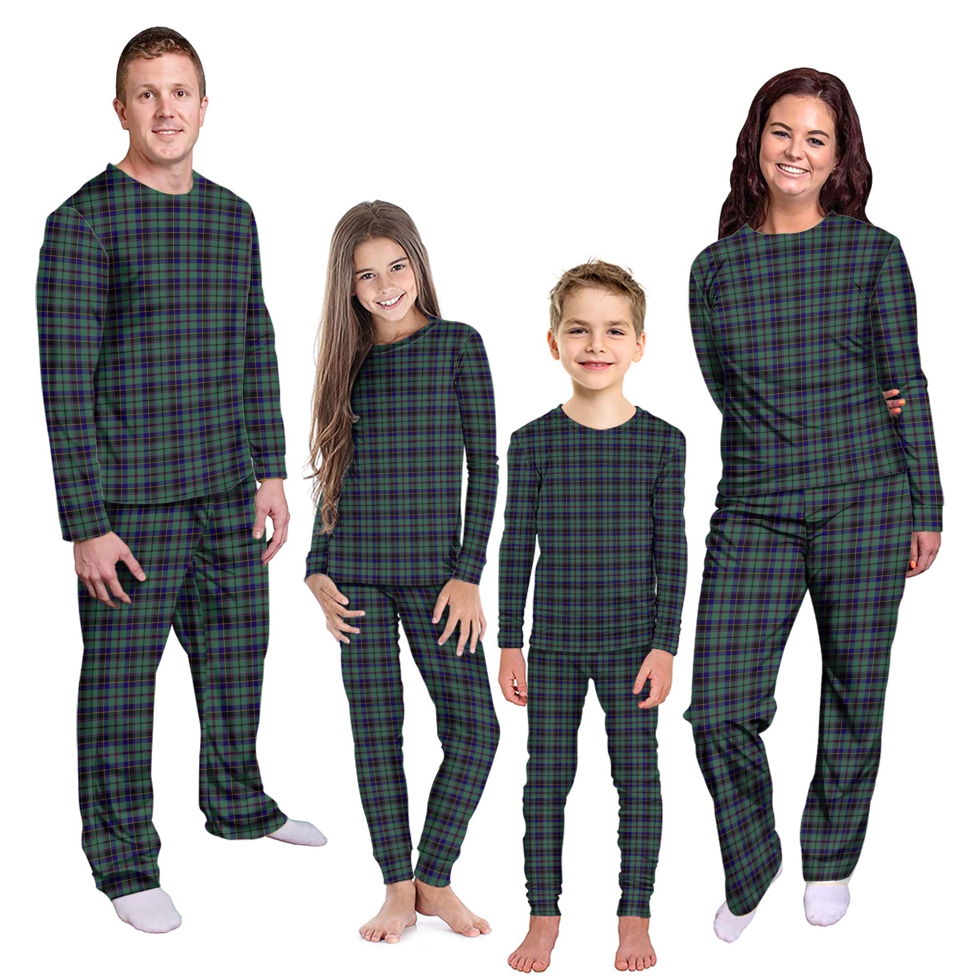 Stephenson (Stevenson) Tartan Pajamas Family Set Kid - Tartan Vibes Clothing