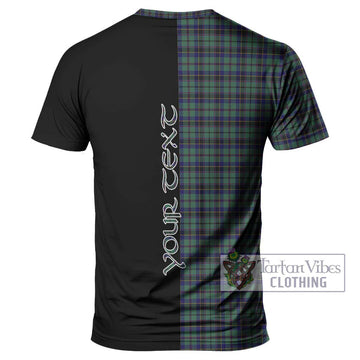 Stephenson (Stevenson) Tartan T-Shirt with Family Crest and Half Of Me Style - Tartan Vibes Clothing