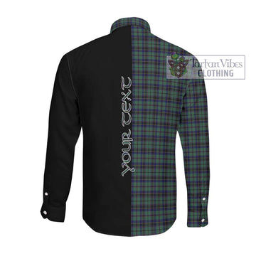 Stephenson (Stevenson) Tartan Long Sleeve Button Shirt with Family Crest and Half Of Me Style Men's Shirt - Tartanvibesclothing Shop