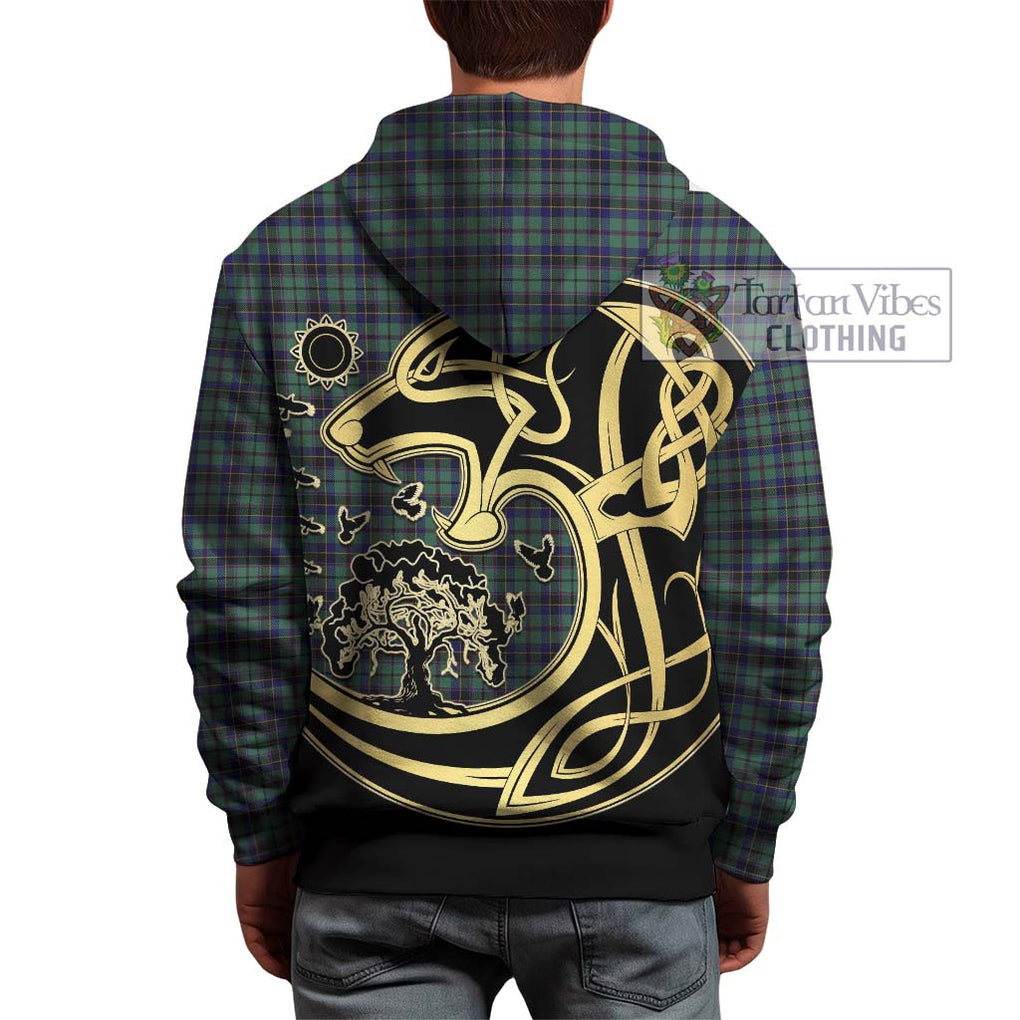 Stephenson (Stevenson) Tartan Hoodie with Family Crest Celtic Wolf Style - Tartan Vibes Clothing