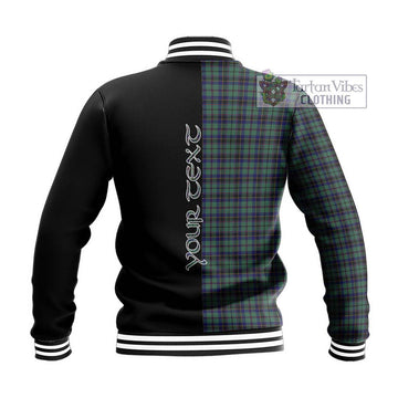 Stephenson (Stevenson) Tartan Baseball Jacket with Family Crest and Half Of Me Style - Tartan Vibes Clothing