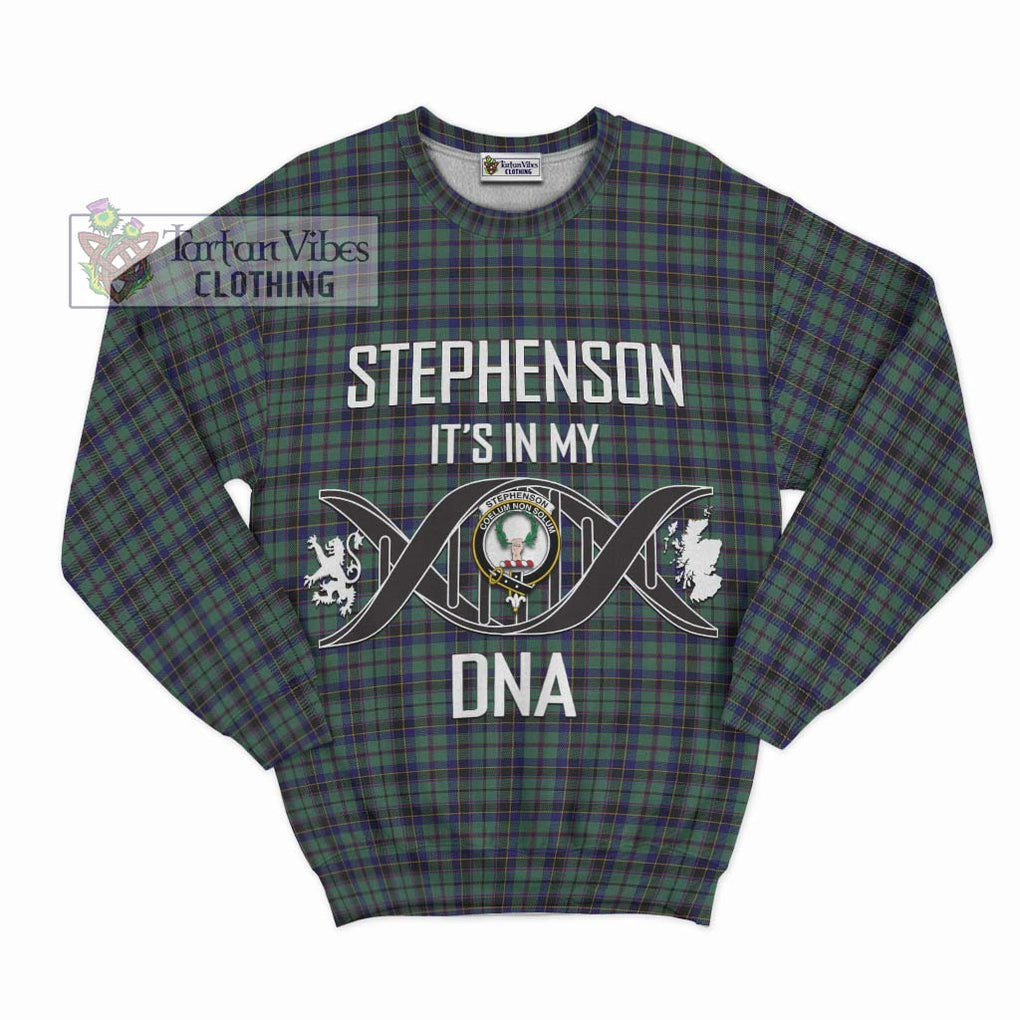 Stephenson (Stevenson) Tartan Sweatshirt with Family Crest DNA In Me Style - Tartan Vibes Clothing
