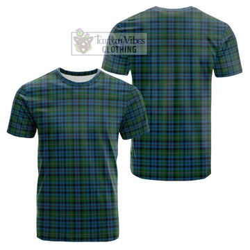 Stephenson Hunting Red Stripe Tartan Cotton T-Shirt Kid's Shirt - Tartanvibesclothing Shop