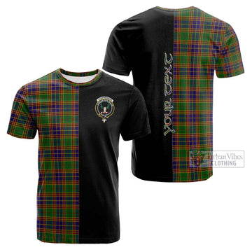 Tartan Vibes Clothing Stephenson Old Tartan Cotton T-shirt with Family Crest and Half Of Me Style