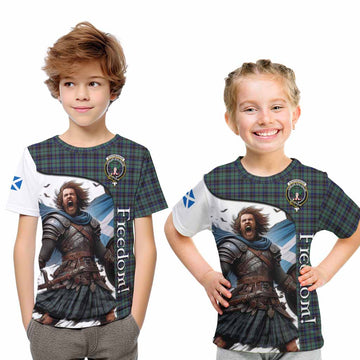 Stephenson (Stevenson) Crest Tartan Kid T-Shirt Inspired by the Freedom of Scottish Warrior Youth XL Size14 - Tartan Vibes Clothing