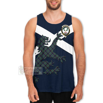 Stephenson (Stevenson) Tartan Lion Rampant Men's Tank Top Proudly Display Your Heritage with Alba Gu Brath and Clan Name Men - Tartan Vibes Clothing