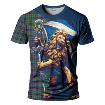 Stephenson (Stevenson) Tartan Family Crest T-Shirt with Scottish Majestic Lion Kid's Shirt - Tartan Vibes Clothing