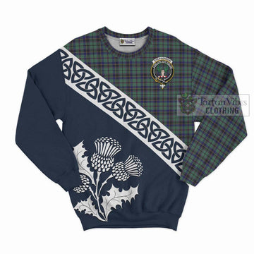 Stephenson (Stevenson) Tartan Sweatshirt Featuring Thistle and Scotland Map Unisex - Tartan Vibes Clothing