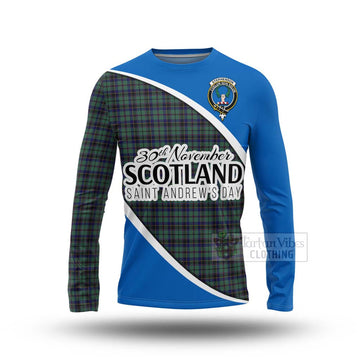 Stephenson (Stevenson) Family Crest Tartan Long Sleeve T-Shirt Celebrate Saint Andrew's Day in Style Unisex - Tartan Vibes Clothing