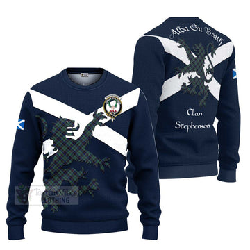 Stephenson (Stevenson) Tartan Lion Rampant Ugly Sweater Proudly Display Your Heritage with Alba Gu Brath and Clan Name Unisex - Tartan Vibes Clothing