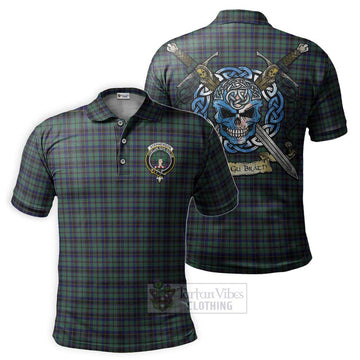 Stephenson (Stevenson) Tartan Polo Shirt with Family Crest Celtic Skull Style Kid - Tartan Vibes Clothing