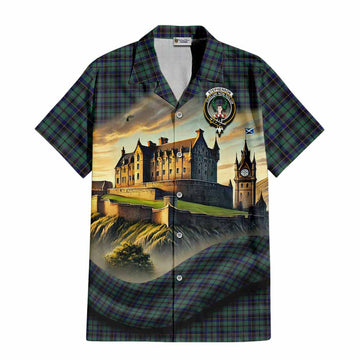 Stephenson (Stevenson) Tartan Family Crest Hawaiian Shirt with Scottish Ancient Castle Style Kid - Tartan Vibes Clothing