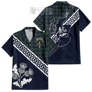 Stephenson (Stevenson) Tartan Hawaiian Shirt Featuring Thistle and Scotland Map Kid - Tartan Vibes Clothing