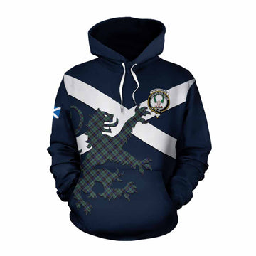 Stephenson (Stevenson) Tartan Lion Rampant Cotton Hoodie Proudly Display Your Heritage with Alba Gu Brath and Clan Name Pullover Hoodie XS - Tartan Vibes Clothing