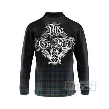 Stephenson (Stevenson) Tartan Long Sleeve Polo Shirt Featuring Alba Gu Brath Family Crest Celtic Inspired - Tartan Vibes Clothing