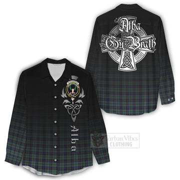 Stephenson (Stevenson) Tartan Women's Casual Shirt Featuring Alba Gu Brath Family Crest Celtic Inspired - Tartan Vibes Clothing
