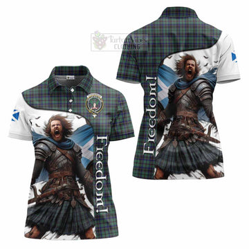 Stephenson (Stevenson) Crest Tartan Women's Polo Shirt Inspired by the Freedom of Scottish Warrior - Tartan Vibes Clothing