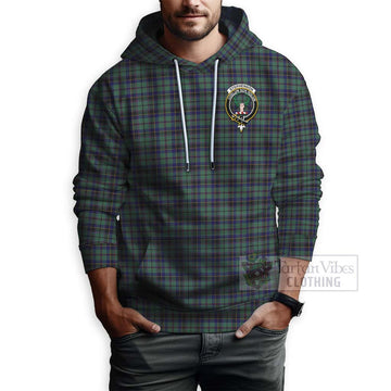 Stephenson (Stevenson) Tartan Hoodie with Family Crest and Bearded Skull Holding Bottles of Whiskey - Tartan Vibes Clothing