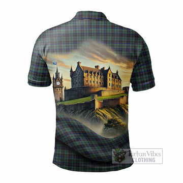 Tartan Vibes Clothing Stephenson (Stevenson) Tartan Family Crest Polo Shirt with Scottish Ancient Castle Stype