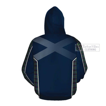 Stephenson (Stevenson) Tartan Cotton Hoodie with Family Crest and Lion Rampant Vibes Sport Style Pullover Hoodie - Tartan Vibes Clothing