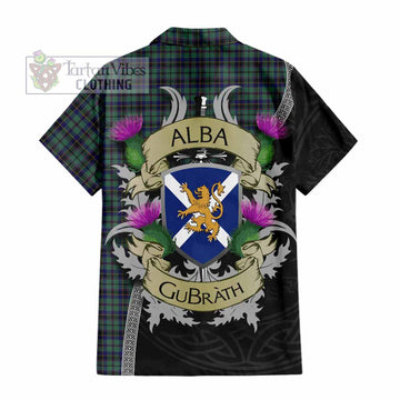 Stephenson (Stevenson) Tartan Family Crest Hawaiian Shirt Lion Rampant Royal Thistle Shield Celtic Inspired - Tartan Vibes Clothing