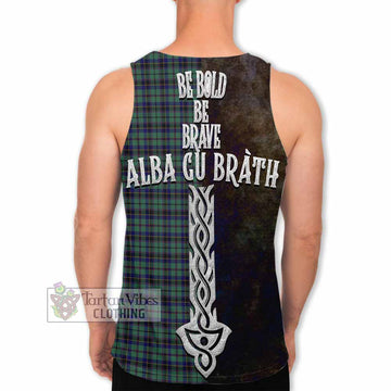Stephenson (Stevenson) Tartan Family Crest Men's Tank Top Alba Gu Brath Be Brave Lion Ancient Style - Tartan Vibes Clothing