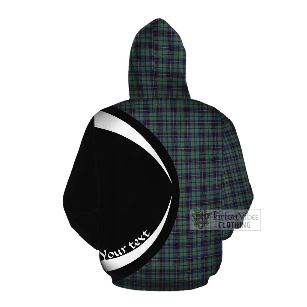 Stephenson (Stevenson) Tartan Cotton Hoodie with Family Crest Circle Style Pullover Hoodie - Tartan Vibes Clothing