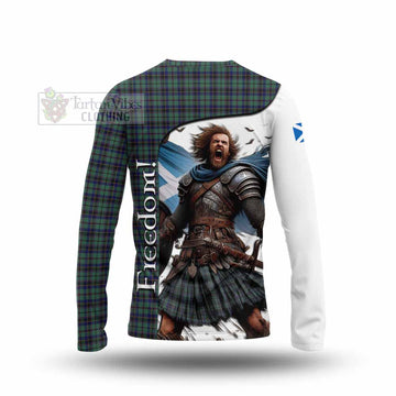 Stephenson (Stevenson) Crest Tartan Long Sleeve T-Shirt Inspired by the Freedom of Scottish Warrior - Tartan Vibes Clothing