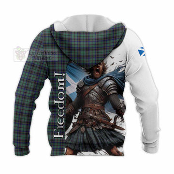 Stephenson (Stevenson) Crest Tartan Knitted Hoodie Inspired by the Freedom of Scottish Warrior - Tartan Vibes Clothing