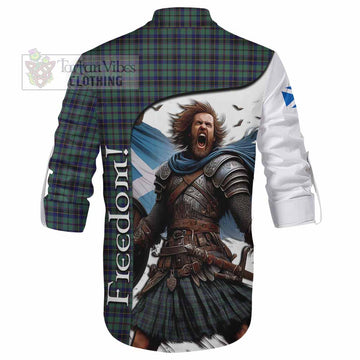 Stephenson (Stevenson) Crest Tartan Ghillie Kilt Shirt Inspired by the Freedom of Scottish Warrior - Tartan Vibes Clothing