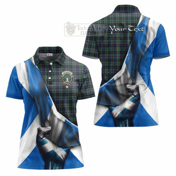 Stephenson (Stevenson) Tartan Women's Polo Shirt with Family Crest Scotland Patriotic Style - Tartan Vibes Clothing