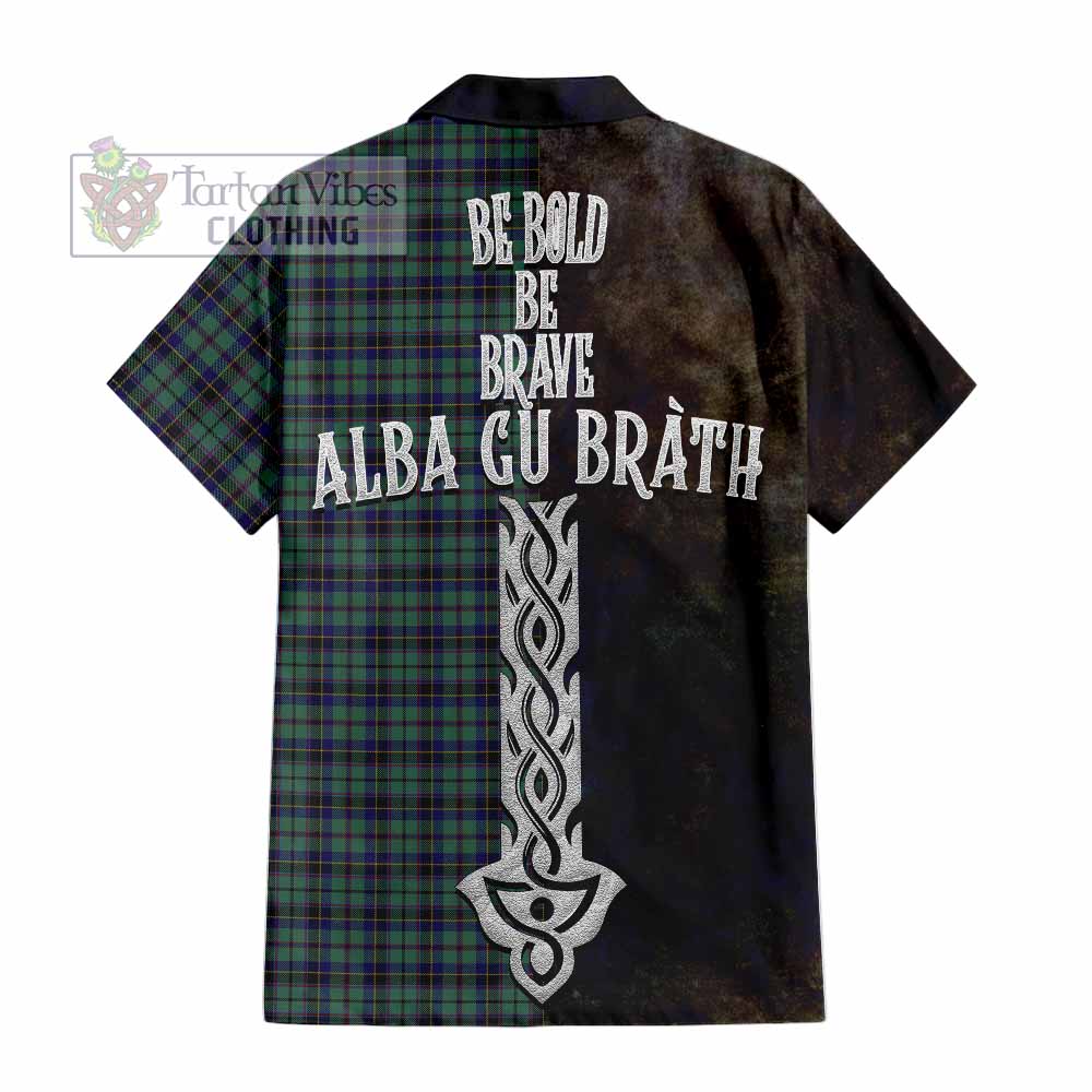 Stephenson (Stevenson) Tartan Family Crest Hawaiian Shirt Alba Gu Brath Be Brave Lion Ancient Style - Tartan Vibes Clothing